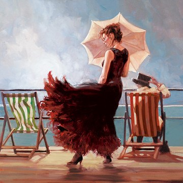 Dancing on the Deck by Mark Spain - Hand Finished Limited Edition on Canvas